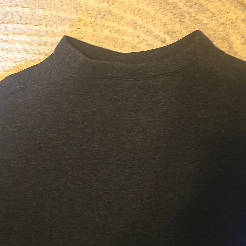 Lululemon City Bound Dress Long Sleeve Grey Black Dress Size 6 - Picture 9 of 10